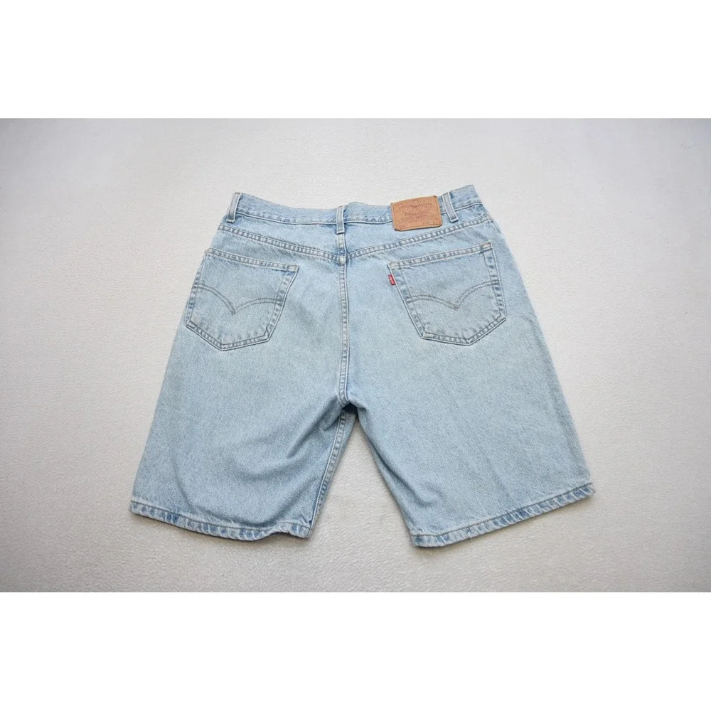 VTG Levi's 505 Regular Fit Denim Shorts Mens 36‎ Light Wash Blue Excellent Jorts